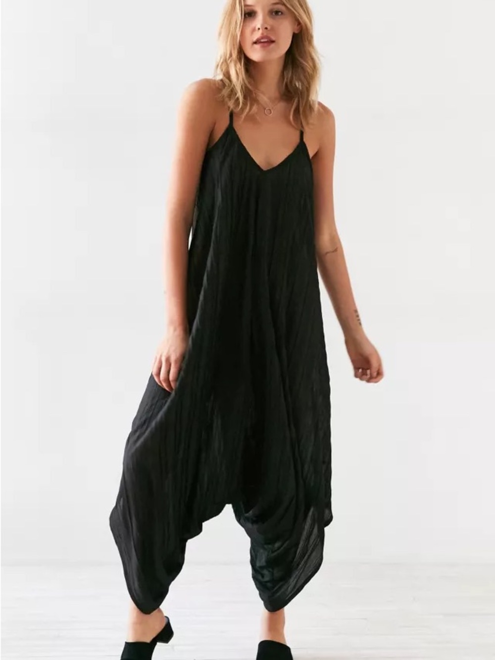 Silence + Noise for Urban Outfitters Crinkle Oversized Jumpsuit